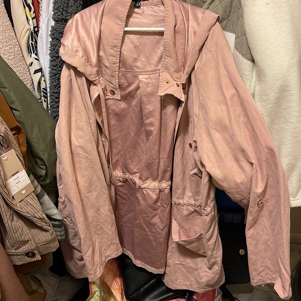Dusty rose utility jacket